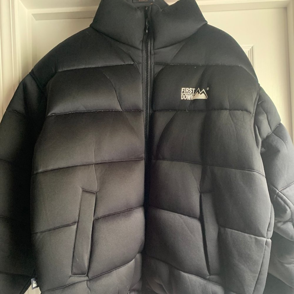 Black and Orange First Down Coat